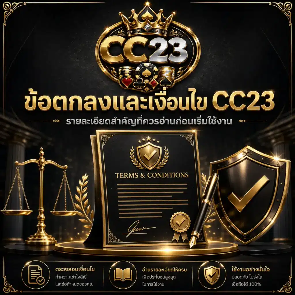 ข้อตกลงและเงื่อนไข cc23